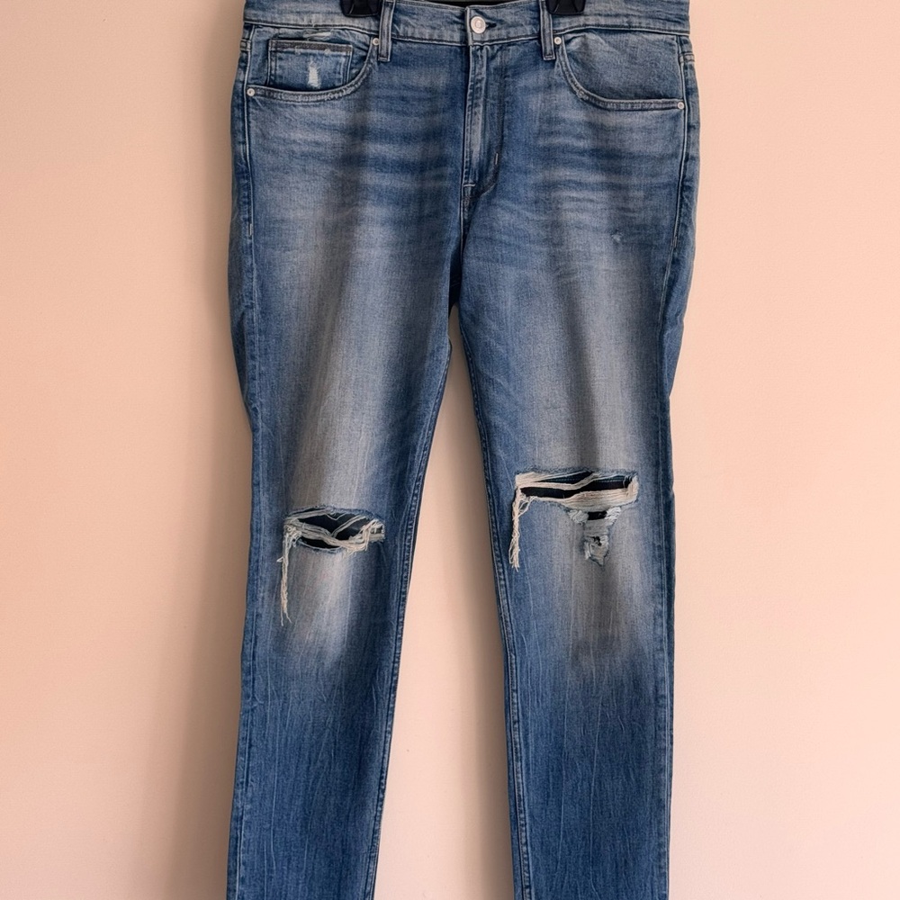 Hudson Distressed Blue Jeans